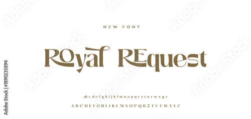 Lettering Minimalist Fashion. Elegant alphabet letters serif font and number. Typography fonts regular uppercase, lowercase.