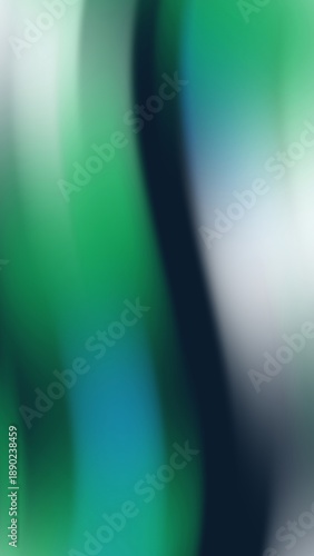 Abstract Green Blue Curved Lines on White Background Modern Artistic Design