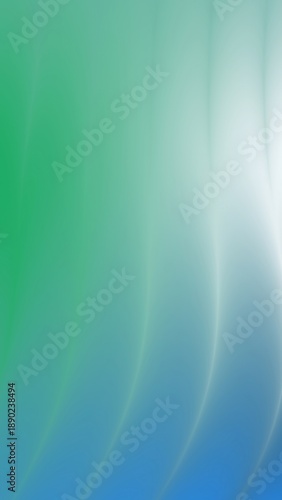 Abstract Green Blue Gradient Background with Soft Light Effects for Digital Art or Design