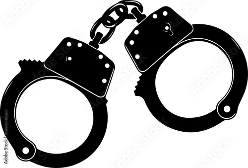 Shackle silhouette vector illustration