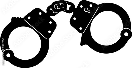 Shackle silhouette vector illustration