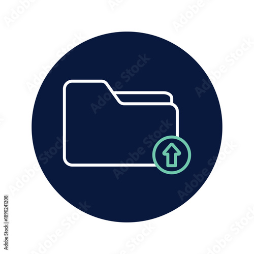 Folder Upload vector, pixel perfect, illustrator file 
