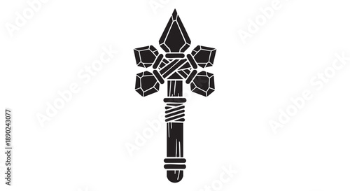 An ornate dagger with jewelled hilt and intricate designs is viewed from the side.