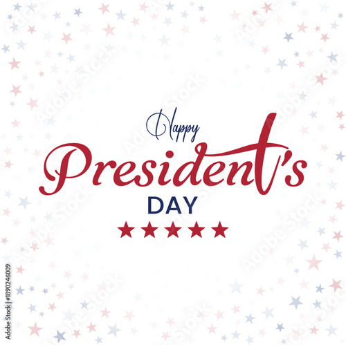 Happy presidents day vector banner, poster, social media post design. USA historical president day vibe