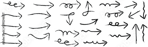 A collection of abstract black line drawings resembling ancient symbols or rudimentary writing on a white background high quality