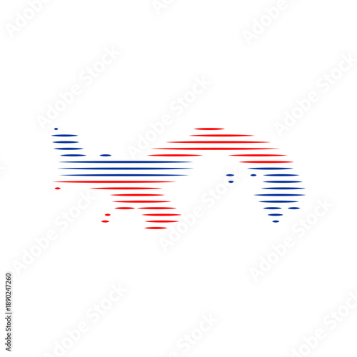 panama map vector logo icon border