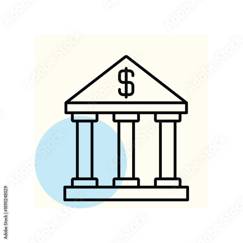 Bank vector, pixel perfect, illustrator file 
