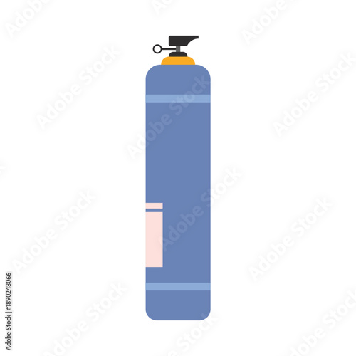 Industrial gas tanks and cylinders illustration set