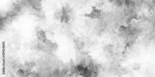 Gray texture background with a natural pattern showcasing soft pastel, white or black watercolor background painting with cloudy distressed texture, Smeared white aquarelle painted paper .