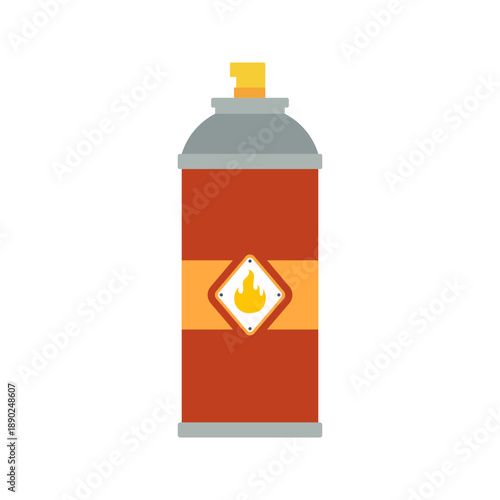 Industrial gas tanks and cylinders illustration set