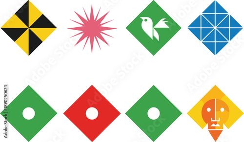 Collection of Polished Faceted Gemstones in Various Geometric Shapes Including Triangle, Diamond, Pentagon, and HexagonCollection of Polished Faceted Gemstones in Various Geometric Shapes Including Tr