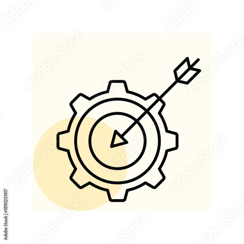 Setting Business Goal vector, pixel perfect, illustrator file 
