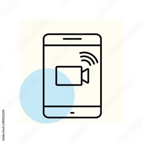 WiFi Video Calling  vector, pixel perfect, illustrator file 
