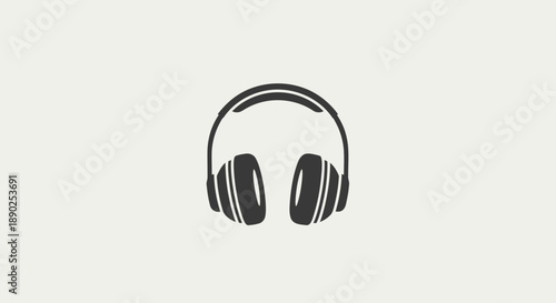 headphones icon, music symbol
