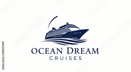 Ocean Dream Cruises logo, cruise ship travel brand