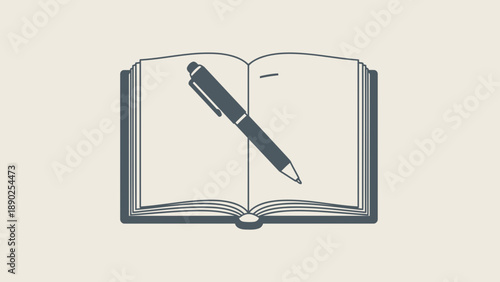 open book with pen on pages