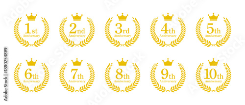 周年エンブレムセット アニバーサリー ゴールド