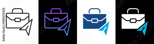 Speculative Application Icon Of Line Black And White Style Vector Illustration
