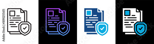 Principle Icon Of Line Black And White Style Vector Illustration
