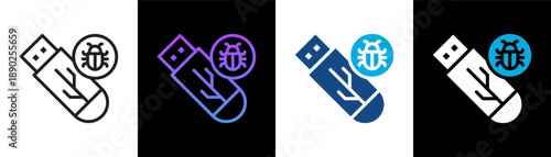 Baiting Icon Of Line Black And White Style Vector Illustration
