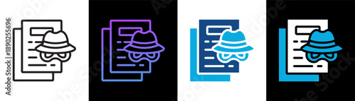 Pretexting Icon Of Line Black And White Style Vector Illustration
