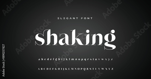 Elegance Luxury wedding alphabet font. Typography elegant classic lettering serif fonts decorative vintage retro for logo. vector illustration