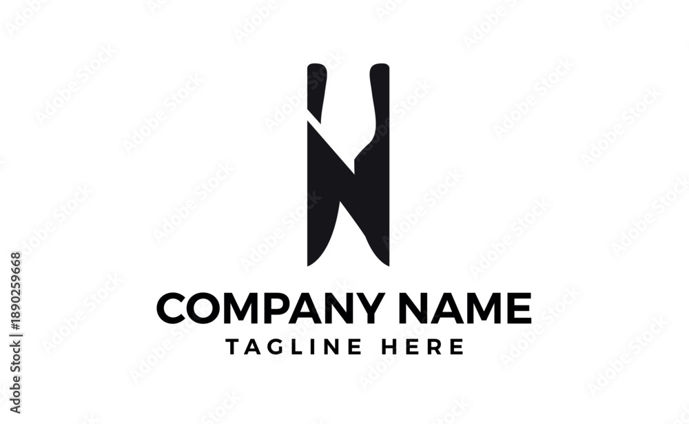 Fototapeta premium Knife icon logo design illustration