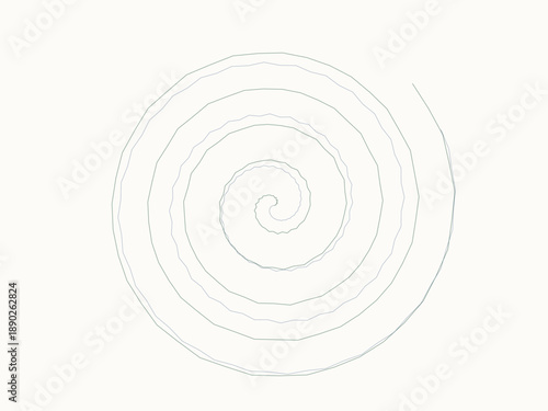 Hand-drawn spiral pattern with intricate lines in minimalist design, evoking a sense of calm and simplicity