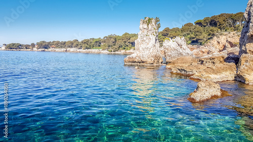 Landscape in the Cap d'Antibes, South of France
