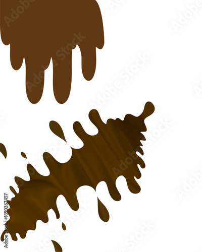 An abstract brown packaging wave for elegant design