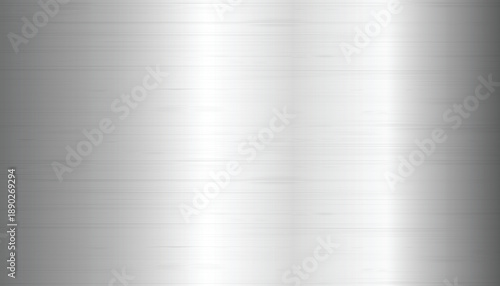 Metal background of brushed steel plate with reflections Iron plate and shiny