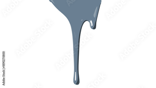 Minimal melted paint drip design in blue hue