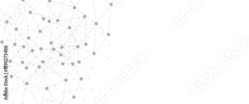 Abstract plexus background with connecting dots and lines. Global network connection