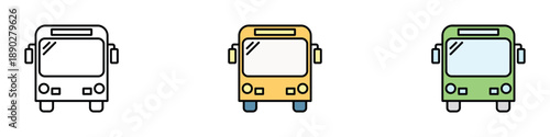 Bus icon vector. transportation, travel, school bus symbol. vector illustration.