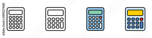 Calculator icon vector. Accounting, educational material symbol. vector illustration.