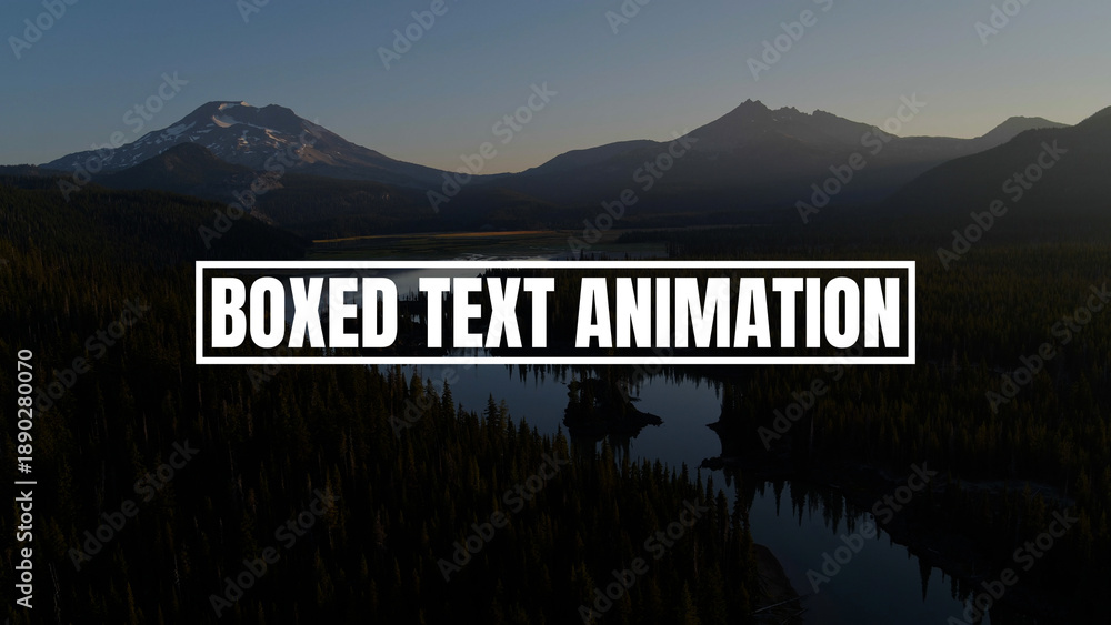 Boxed Out Text Examples Boxed Text Animation Stock Template | Adobe Stock