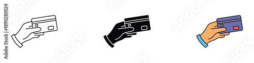 Credit card payment icon vector. secure online payment and financial transaction symbol. vector illustration.