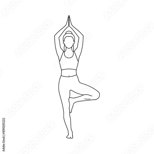 yoga woman silhouette