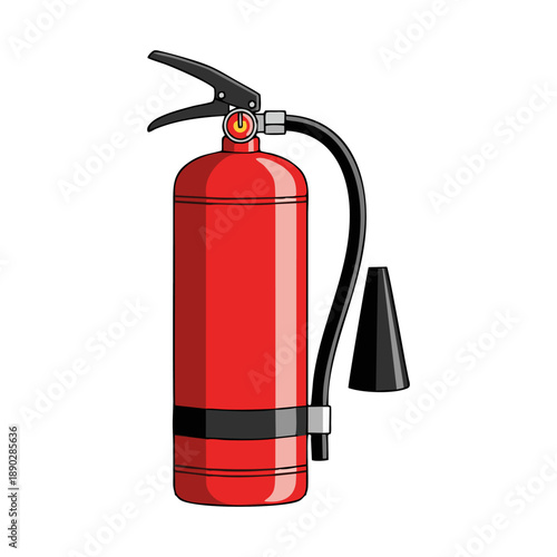 fire extinguisher isolated on white