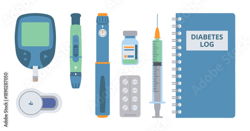 Diabetes management tools monitoring blood glucose and insulin