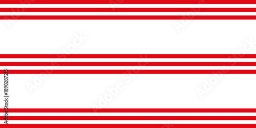 Vertical red and white stripes background. Seamless and repeating pattern. Christmas holiday Vector Pattern.