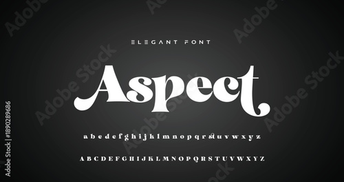 Elegance Luxury wedding alphabet font. Typography elegant classic lettering serif fonts decorative vintage retro for logo. vector illustration