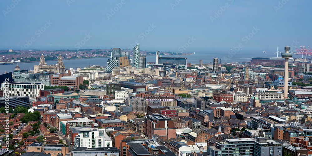 Obraz premium View over Liverpool