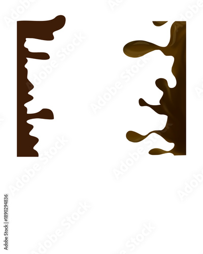 An abstract brown packaging wave for elegant design