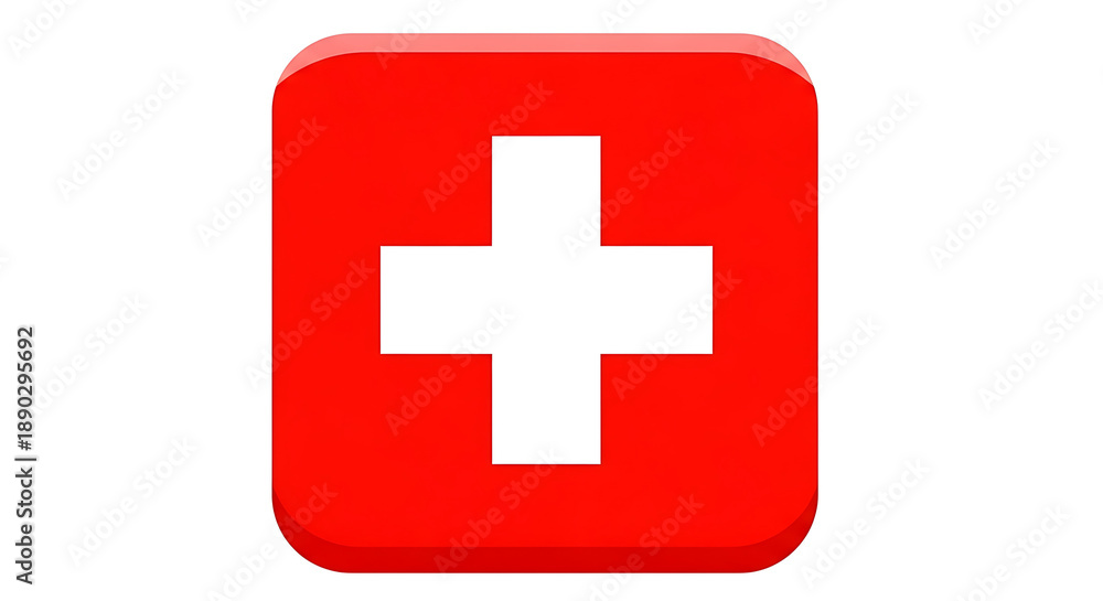 Obraz premium Swiss flag emblem