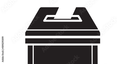 Car battery illustration viewed from the top in a simple graphic style