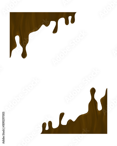 An abstract brown packaging wave for elegant design