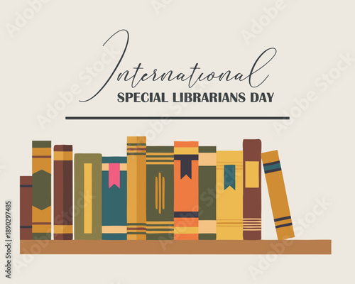 International Special Librarians Day – Modern Typography Design (Vector)