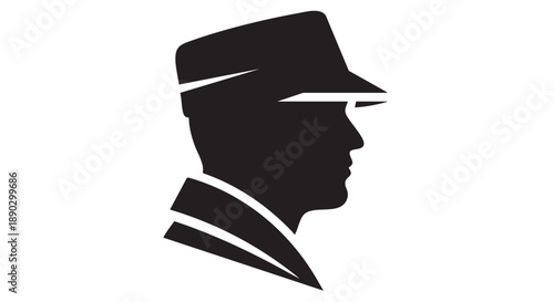 Man wearing a hat and sunglasses in profile view