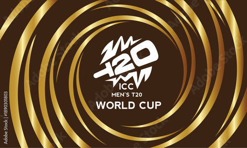 A high-energy vector illustration for a T20 cricket championship or league. The design features dynamic elements .